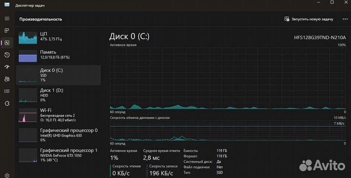 Мощный игровой ноутбук acer