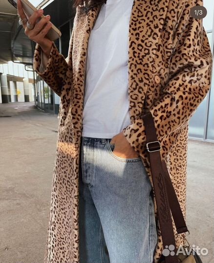 Пальто леопардовое оригинал