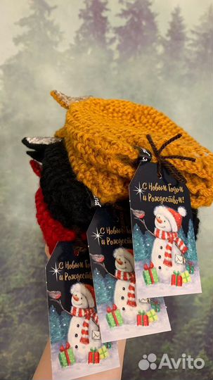 Шапка котик