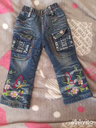 Утепленные брюки для девочки 86-98