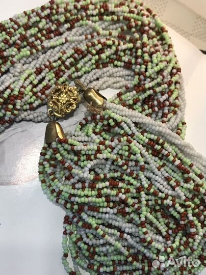 Бусы колье Чехословакия Яблонекс