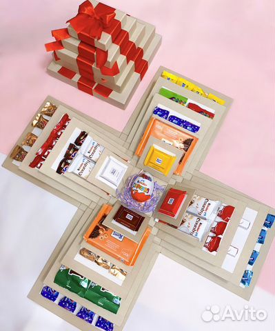 Сладкий подарок из конфет Коробка Сюрприз