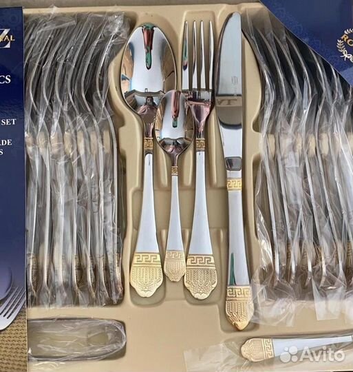 Набор столовых приборов 24 предмета Новый