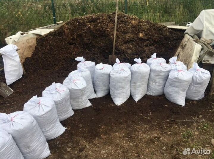 Навоз (перегной) в мешках. Крс и конский. Доставка