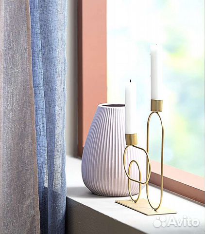 Подсвечник на 2 свечи металл Jysk