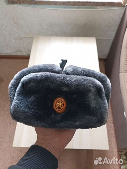 Офисная военная шапка - ушанка