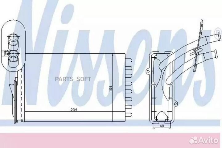 Радиатор отопителя seat arosa (1997) 1.0