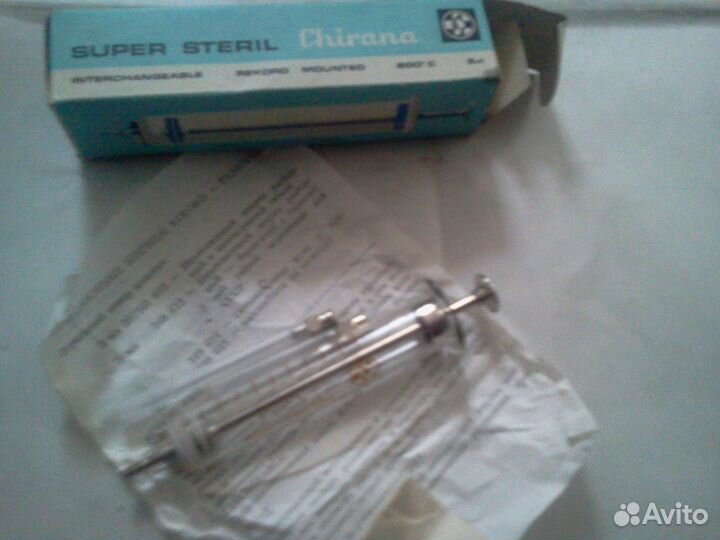 Шприц медицинский времён СССР