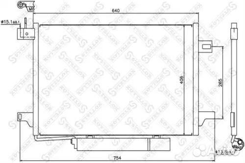 Радиатор кондиционера MB W169 1.5-1.8CDi/W245