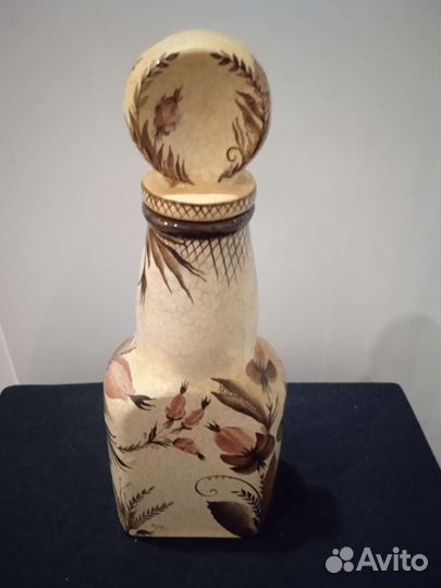 Штоф стеклянный и керамический