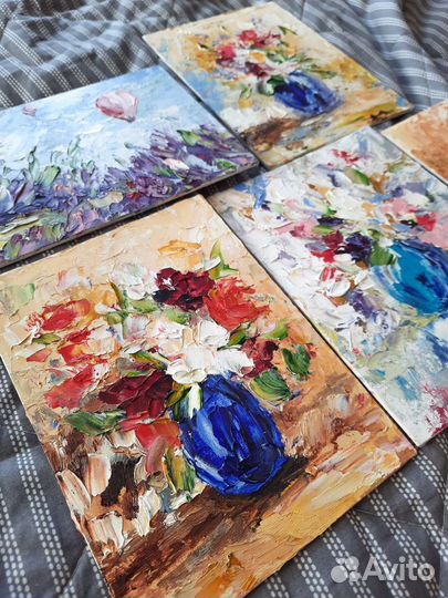 Картины маслом 15х20 см, миниатюры