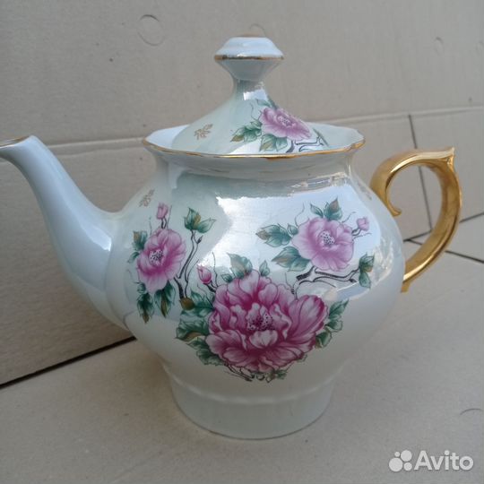 Набор для коньяка,посуда СССР,штоф с рюмками Рыбка