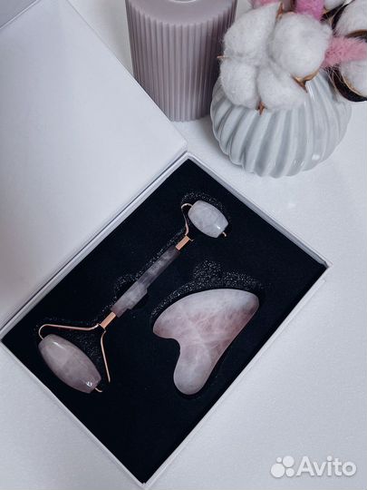 Нефритовый набор: роликовый массажер