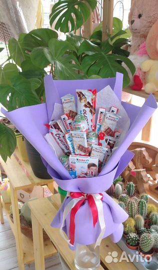 Сладкие букеты из конфет