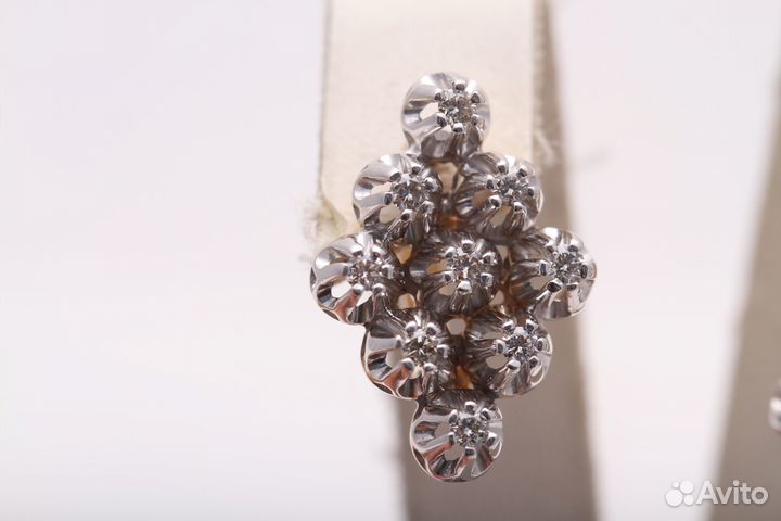 Серьги с Бриллиантами 0.36ct