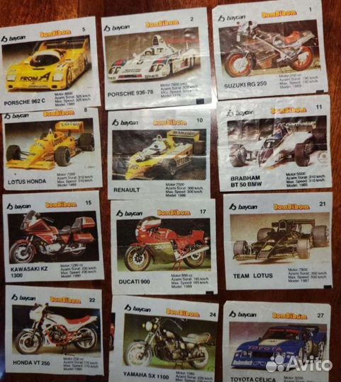 Вкладыши фантики от жвачки bombibom