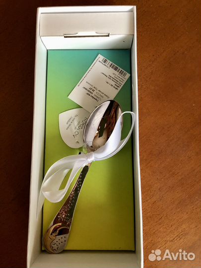 Детская серебряная ложка Sokolov