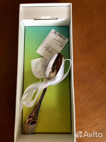 Детская серебряная ложка Sokolov