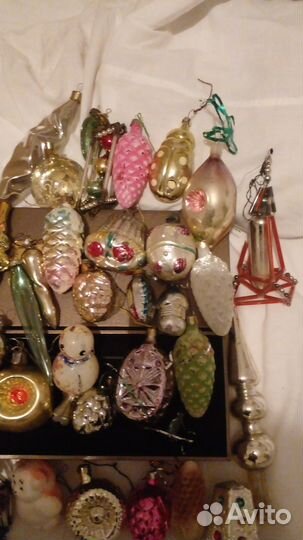 Елочные игрушки СССР и гдр одним лотом 35 шт