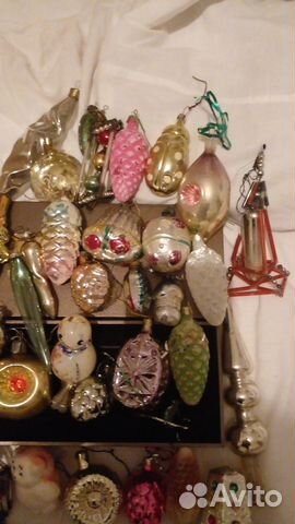 Елочные игрушки СССР и гдр одним лотом 35 шт