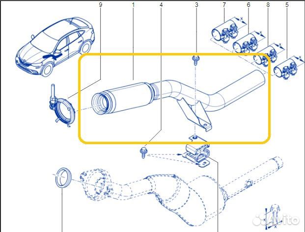 Катализатор Renault Arkana H4ME441 2021