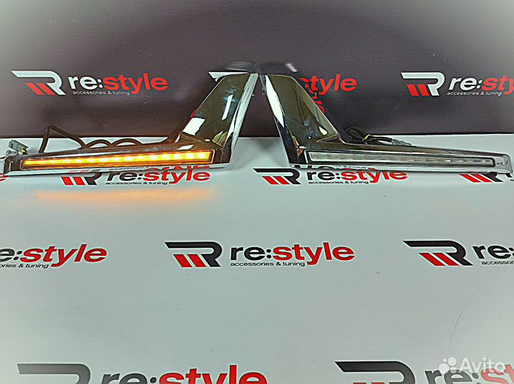 Ресницы в фары Toyota Land Cruiser 200 с16г