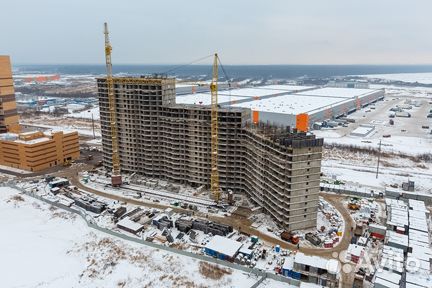 Ход строительства ЖК «ЦДС Приневский» 4 квартал 2021