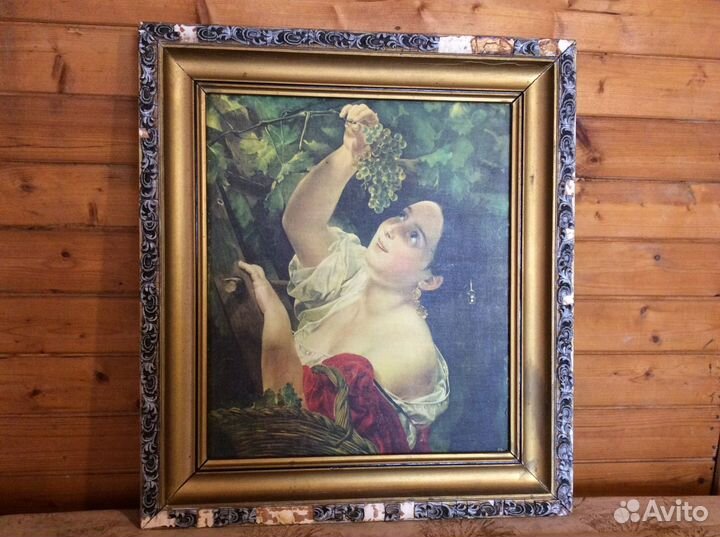 Репродукция картины Брюллова «Итальянский полдень»