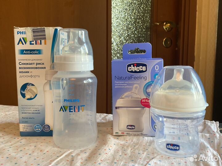 Бутылочки philips avent и chicco