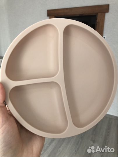 Набор детской силиконовой посуды новый