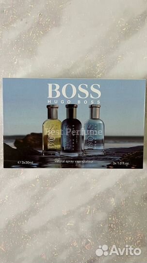 Hugo Boss 3 по 30ml мужской набор туалетной воды