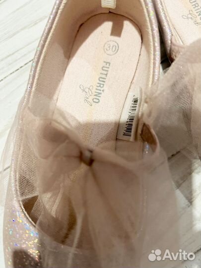 Туфельки нарядные для девочки 30 размер