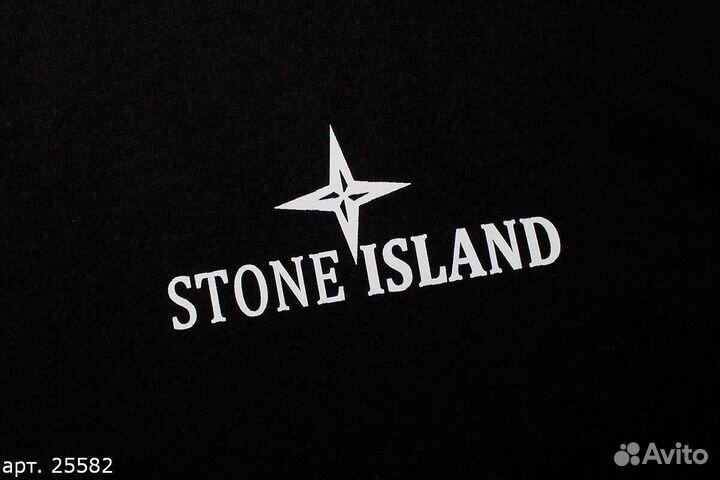 Футболка Stone Island cros Чёрная