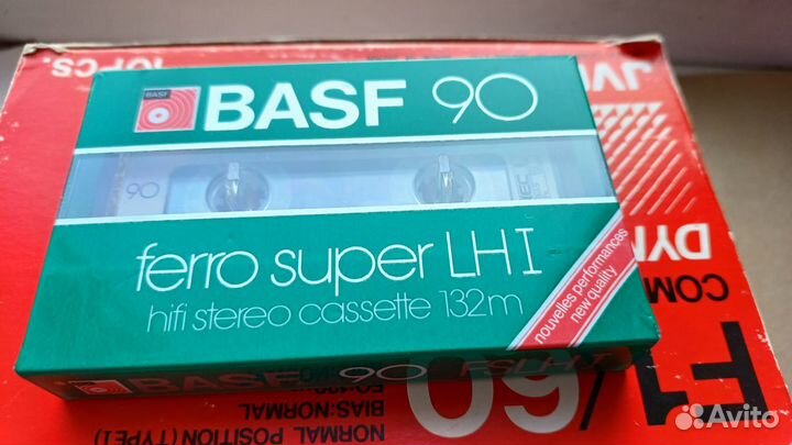 Аудиокассета BASF ferro super LH I 90