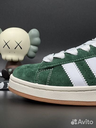 Кроссовки Adidas Campus 00s Dark Green Cloud White