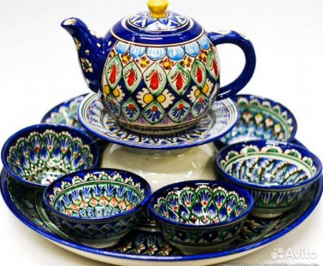 Узбекская посуда Риштанская керамика