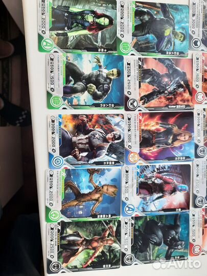 Карточки марвел серия MW01