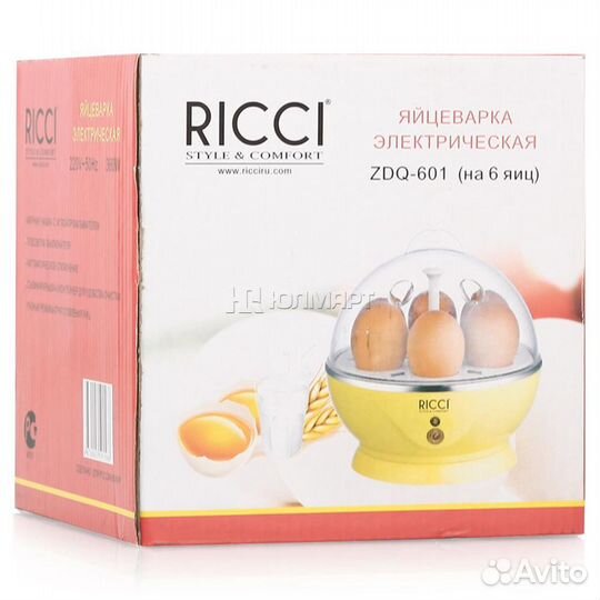 Яйцеварка электрическая ricci ZDQ-501 на 5 и 6 яиц