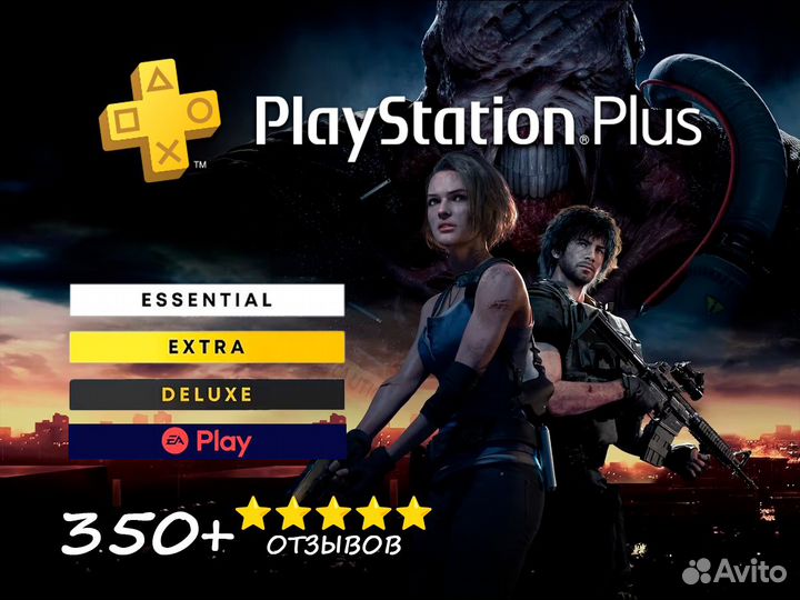 PS Plus EA Play Игры PS4 PS5 + Resident Evil 3