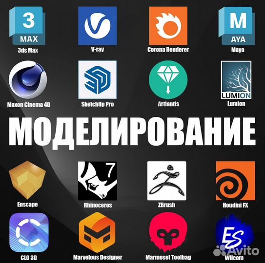 Программы Adobe, Autodesk, Microsoft, Windows, Mac