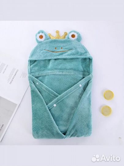 Полотенце детское с капюшоном