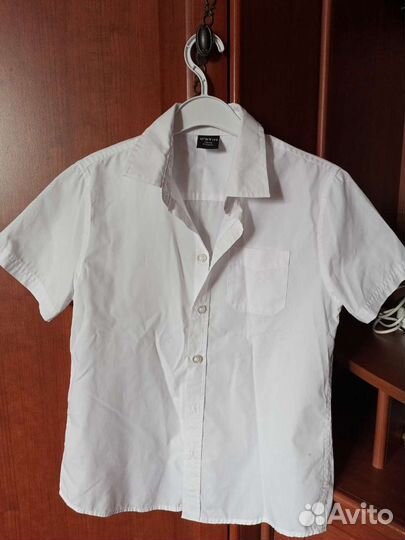 Рубашка школьная для мальчика 134