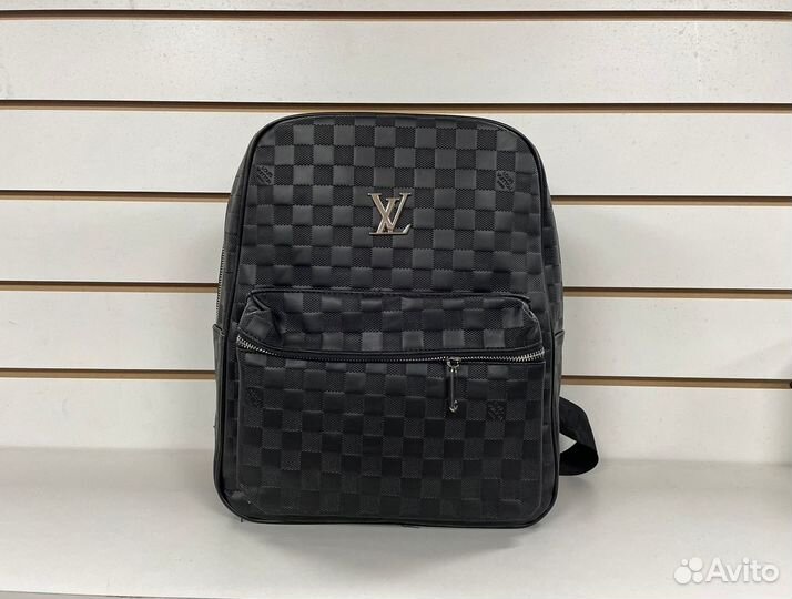 Рюкзак мужской кожаный Louis vuitton + Сумка