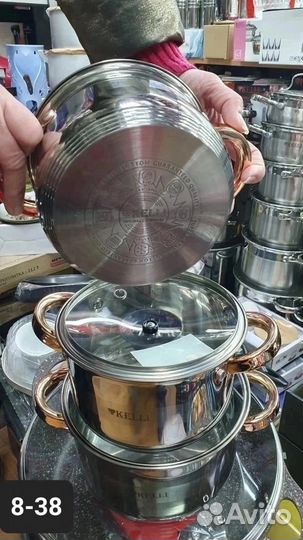 Набор кастрюль из нержавеющей стали