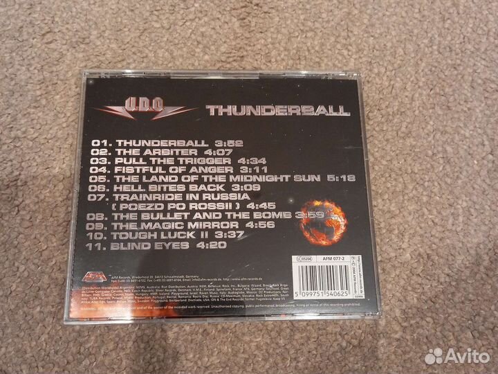 Cd диск фирменный U.D.O