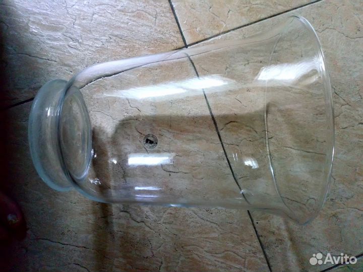 Ваза(из iкеа) фонарь, прозрачное стекло,28 см,799