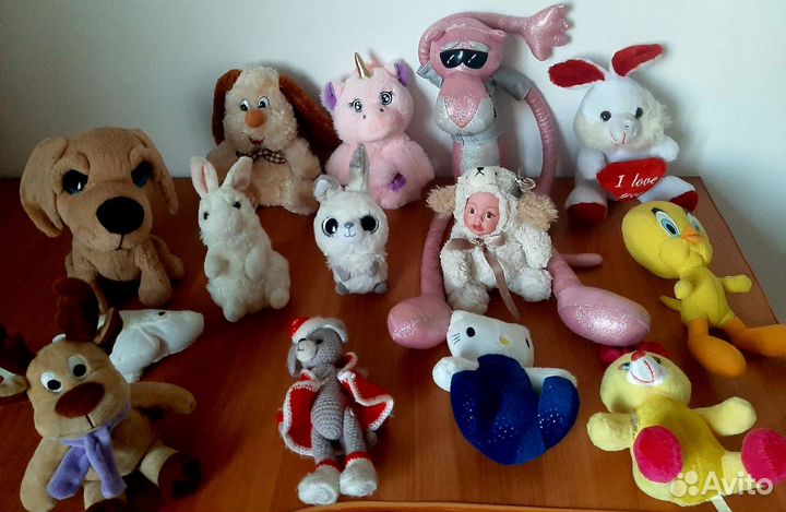 Мягкие игрушки очень много