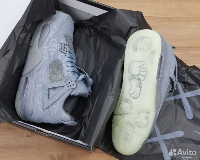 Nike air Jordan 4 retro kaws р.42,43,44