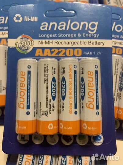 Аккумулятор аа пальчиковый, 4шт