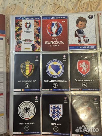 Panini road to Euro 2016 - 170 карт+альбом